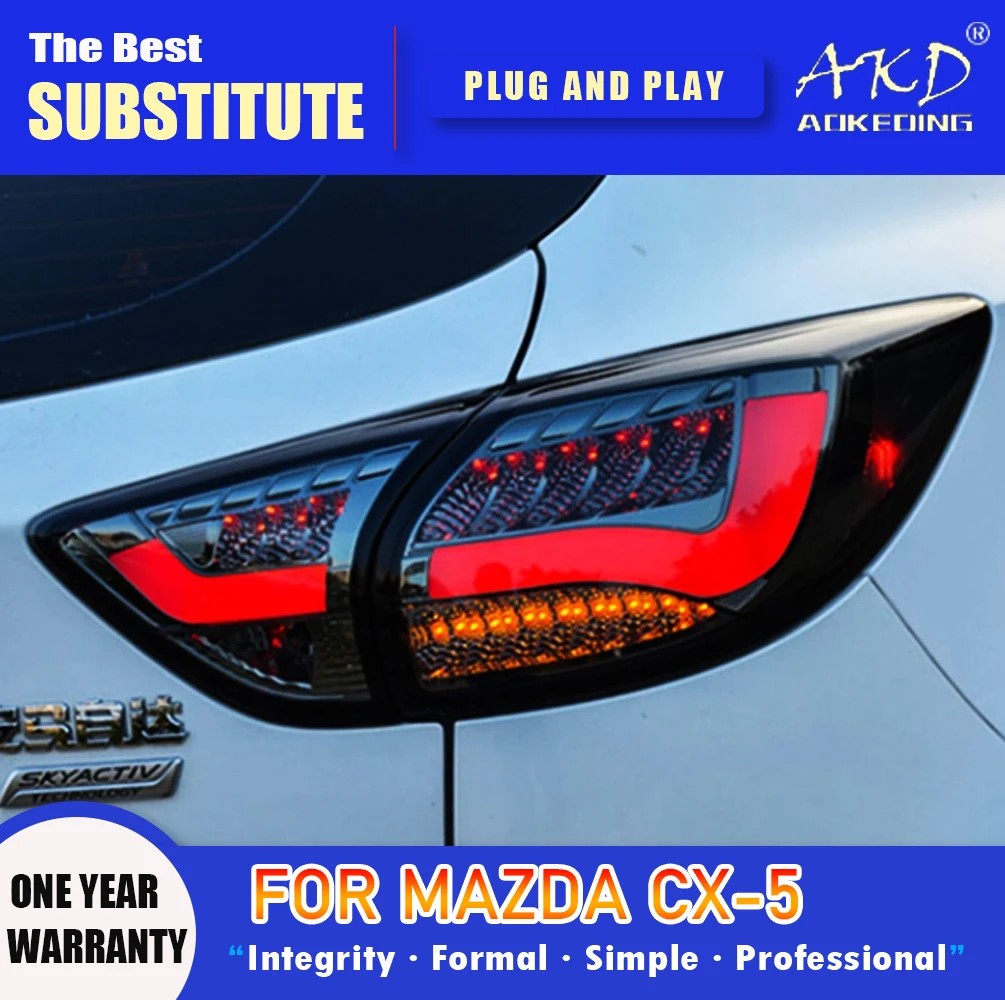 AKD Tail Lamp for Mazda CX-5 LED Tail Light 2013-2017 CX-5 CX5  Rear Fog Brake Turn Signal Automotive Accessories