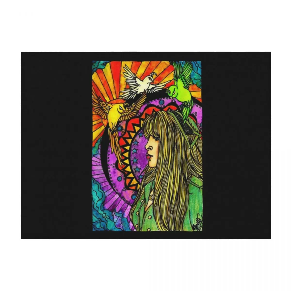 

Stevie Nicks Vintage Throw Blanket heavy to sleep Thermals For Travel Decorative Sofa Nap Blankets