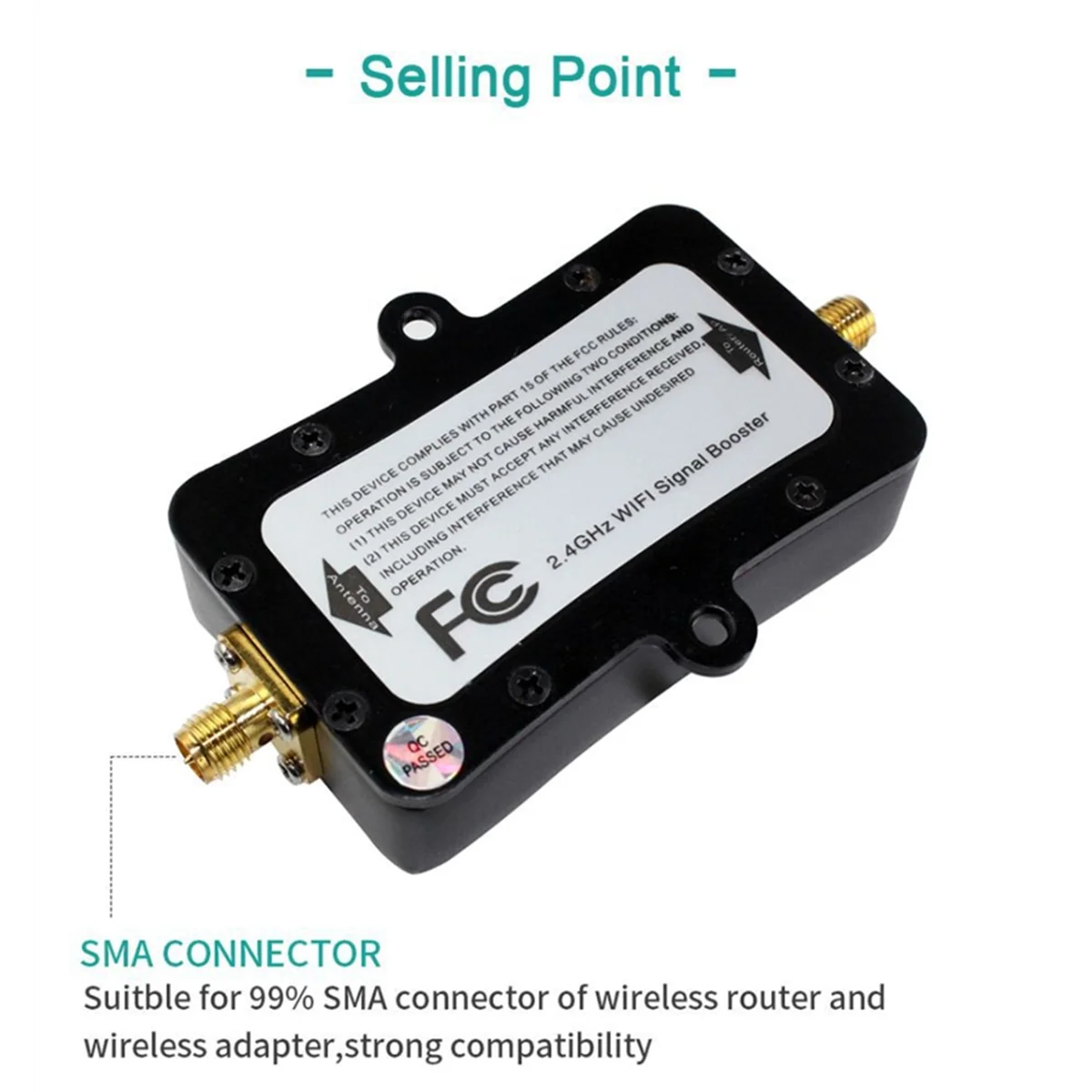 Router amplificatore Wireless 4W 4000mW muslimwifi 2.4Ghz WLAN ZigBee BT ripetitore di segnale con Antenna TDD (spina usa)