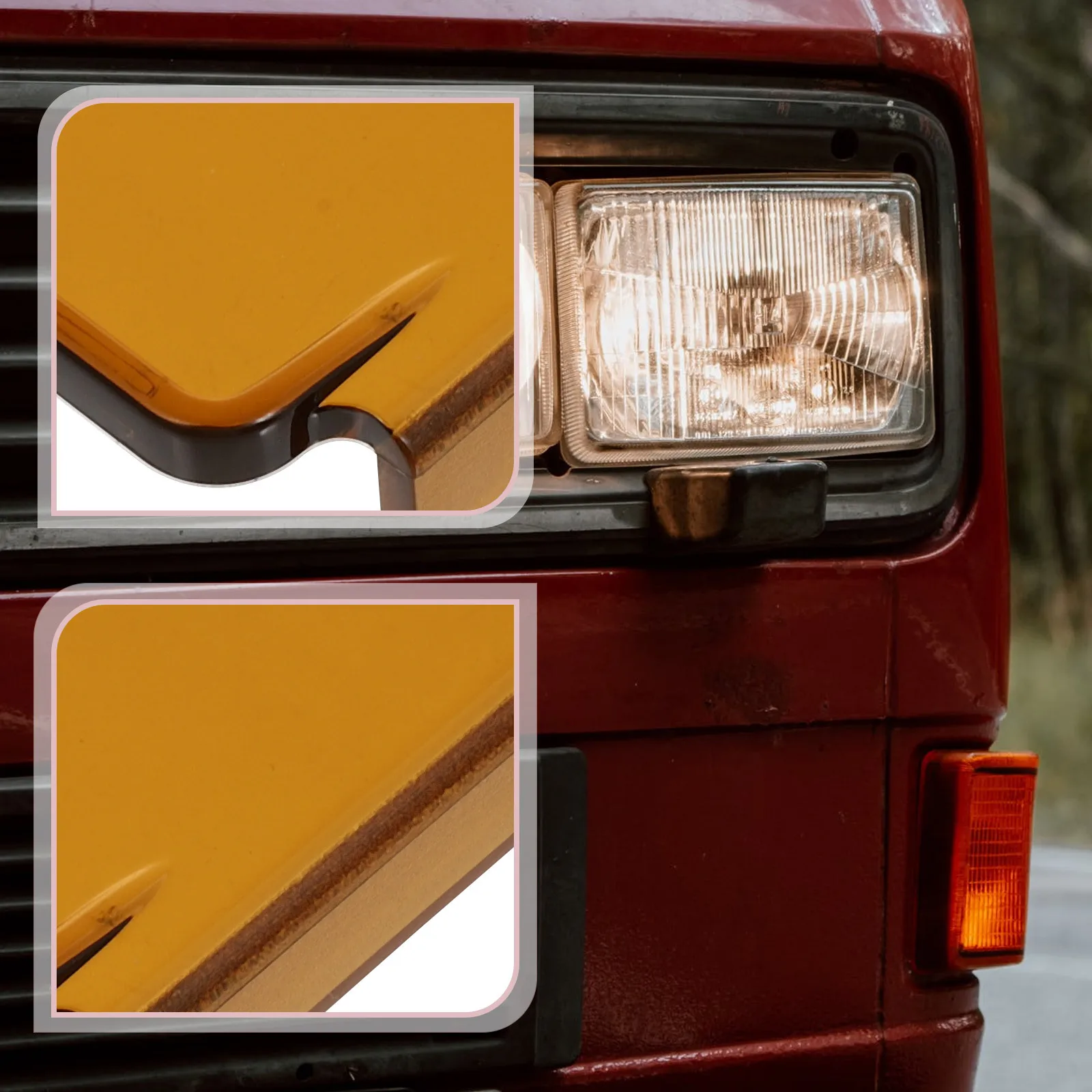

2pcs Car Spotlight Lampshade Acrylic Square Light Cover For Off-Road Vehicles High Transparency Fog Lamp Shade Decorative