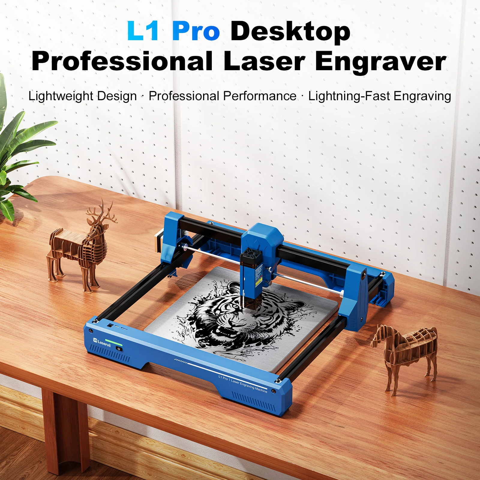 Laservii L1 Pro 7/12W Laser Engraver CNC Home DIY Laser Cutter Engraver Metal Laser Engraving Machine For Acrylic Wood Cutting