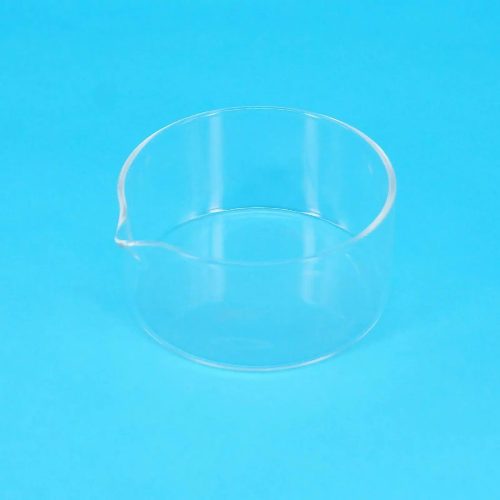 90mm Lab Glass Crystallizing Dishes with Spout Crystallization Experiment