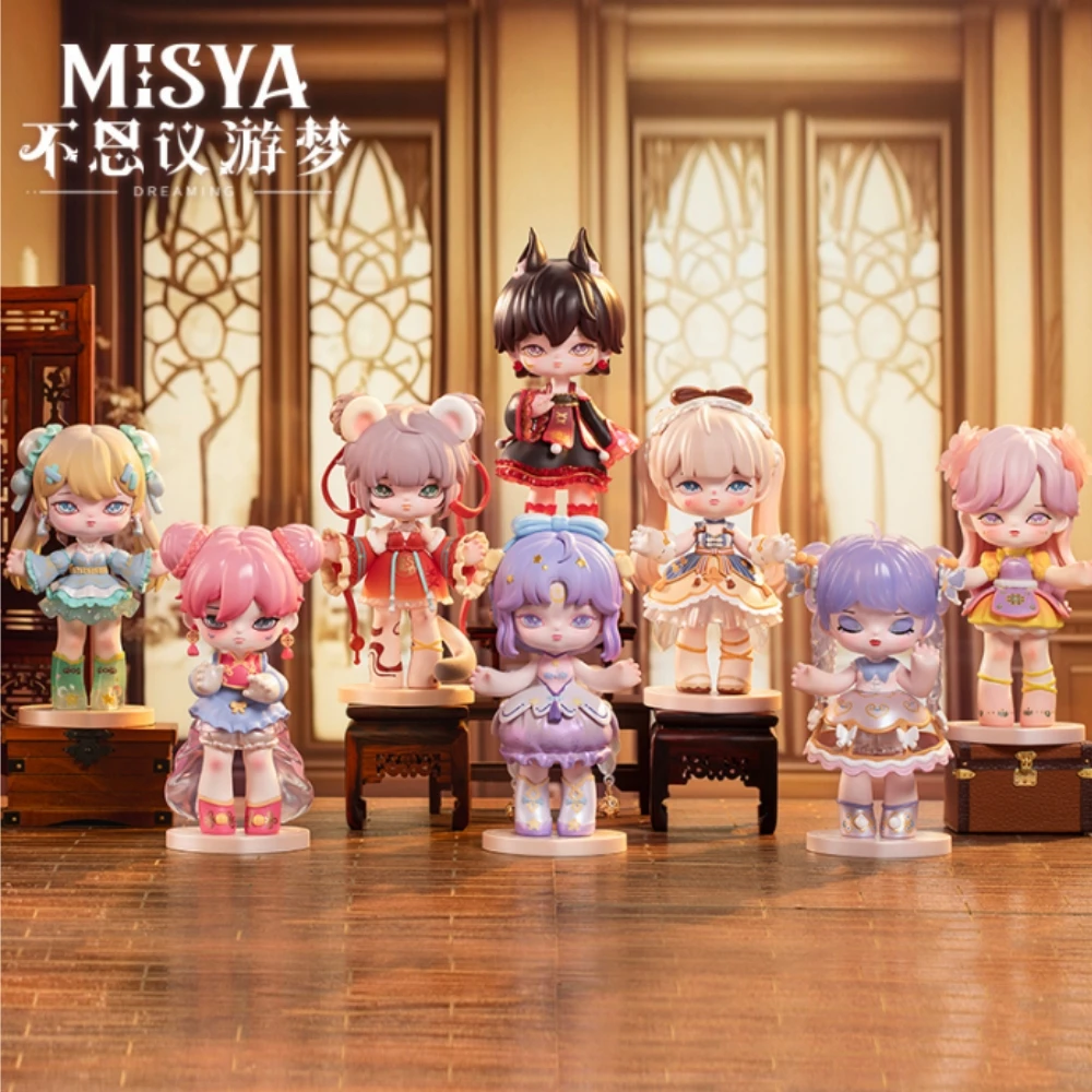 Misya Misia Unrealistic Utopian Fantasy Blind Box Dolls Tabletop Ornament 2024tide Play Set Ornaments Netflix Dolls