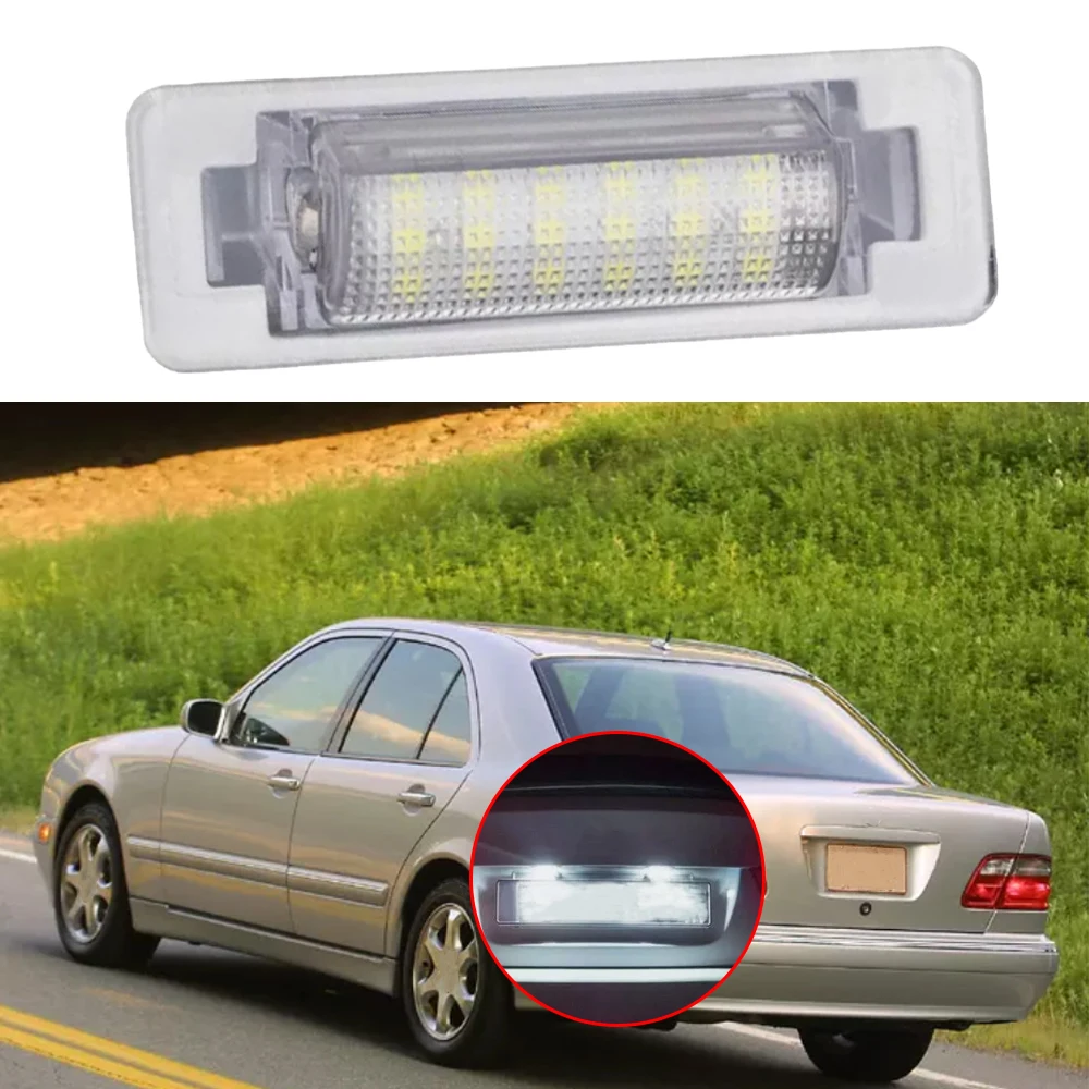 

2pcs For Mercedes Benz E-Class W210 E300 E320 E420 E430 E55 W202 Facelifted 4-door Sedan LED License Plate Lights A2108200356 ﻿