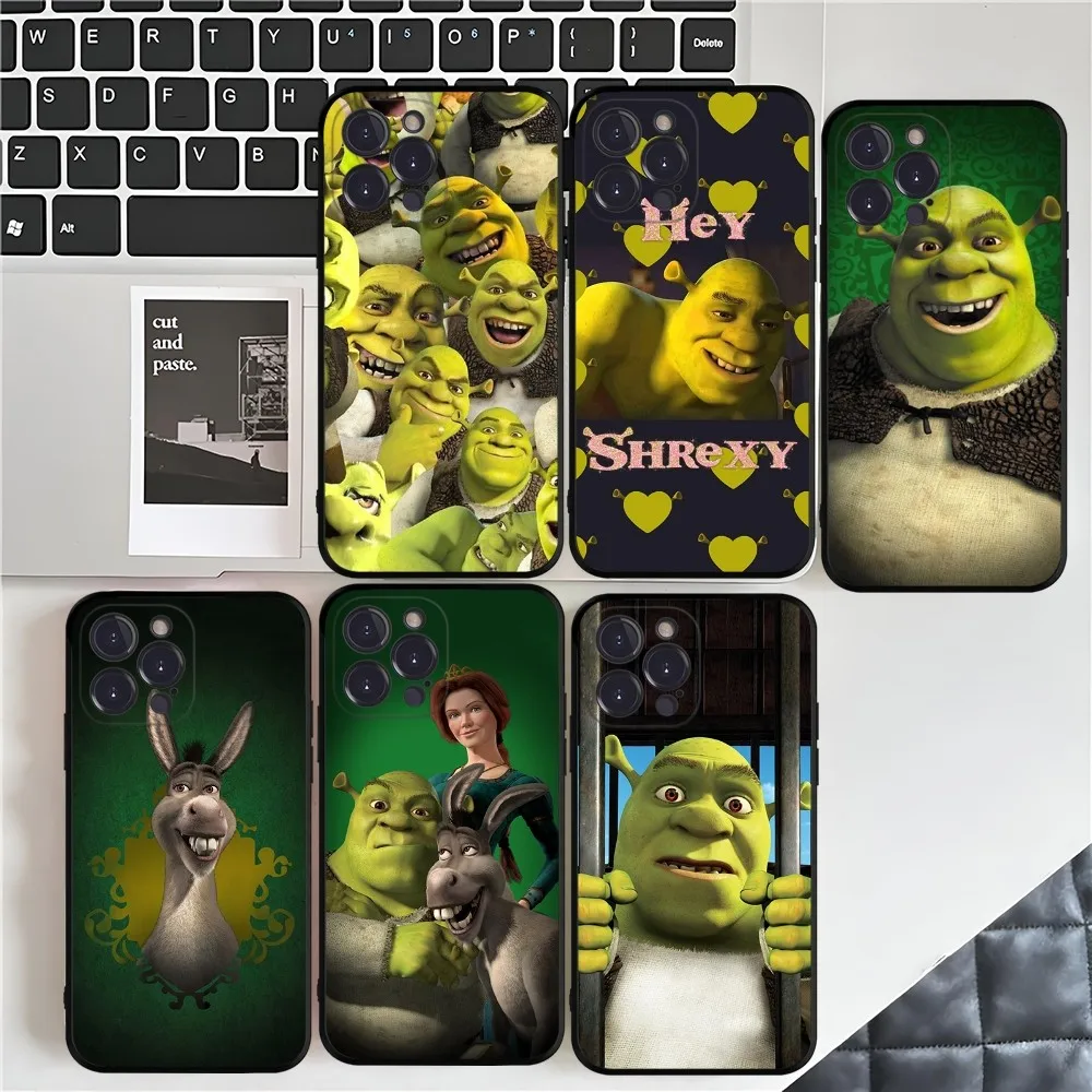 Cartoon Moive S-ShrekS Coon Phone Case For iPhone 15 14 11 12 13 Mini Pro XS Max Cover 6 7 8 Plus X XR SE 2020 Funda Shell