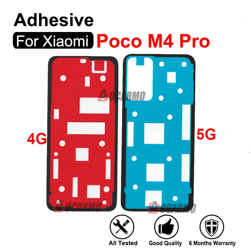

For Xiaomi Poco M4 Pro Rear Door Adhesive Glue Back Cover Sticker Replacement Parts