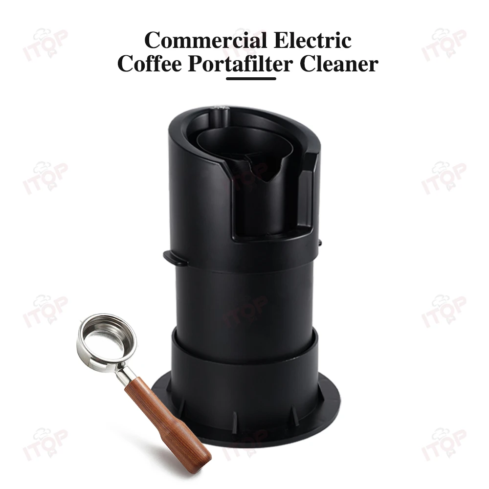 

ITOP 58CPCR Portafilter Cleaner 58mm Commercial Electric Espresso Coffee Portafilter Cleaner for Cafe Coffee Shop Table Top Type