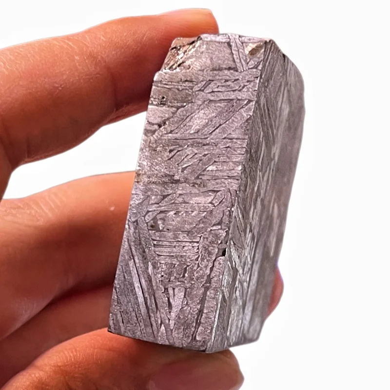 Muonionalusta Iron Meteorite Polished Rectangular Block Widmanstatten Pattern Genuine Meteorite Specimen Space Rock Gift TA829