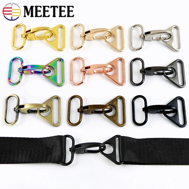 

2-5 комплектов, 20-38 мм, металлические поворотные пряжки, ремни для сумок, соединительная застежка, поводок для собаки, кольцо, крючок, лямка, лента, карабин, аксессуары для самостоятельного изготовления