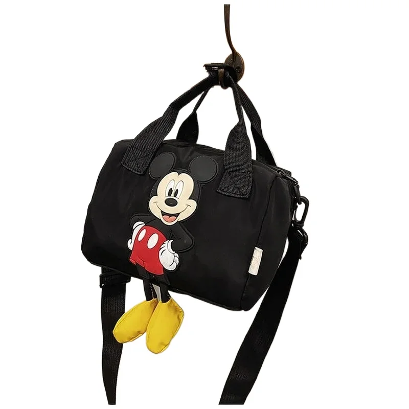 

Disney Cartoon Mickey Shoulder Bag Nylon Fabric Mini Size Kawaii Crossbody Bag Fashion Trend Top Quality