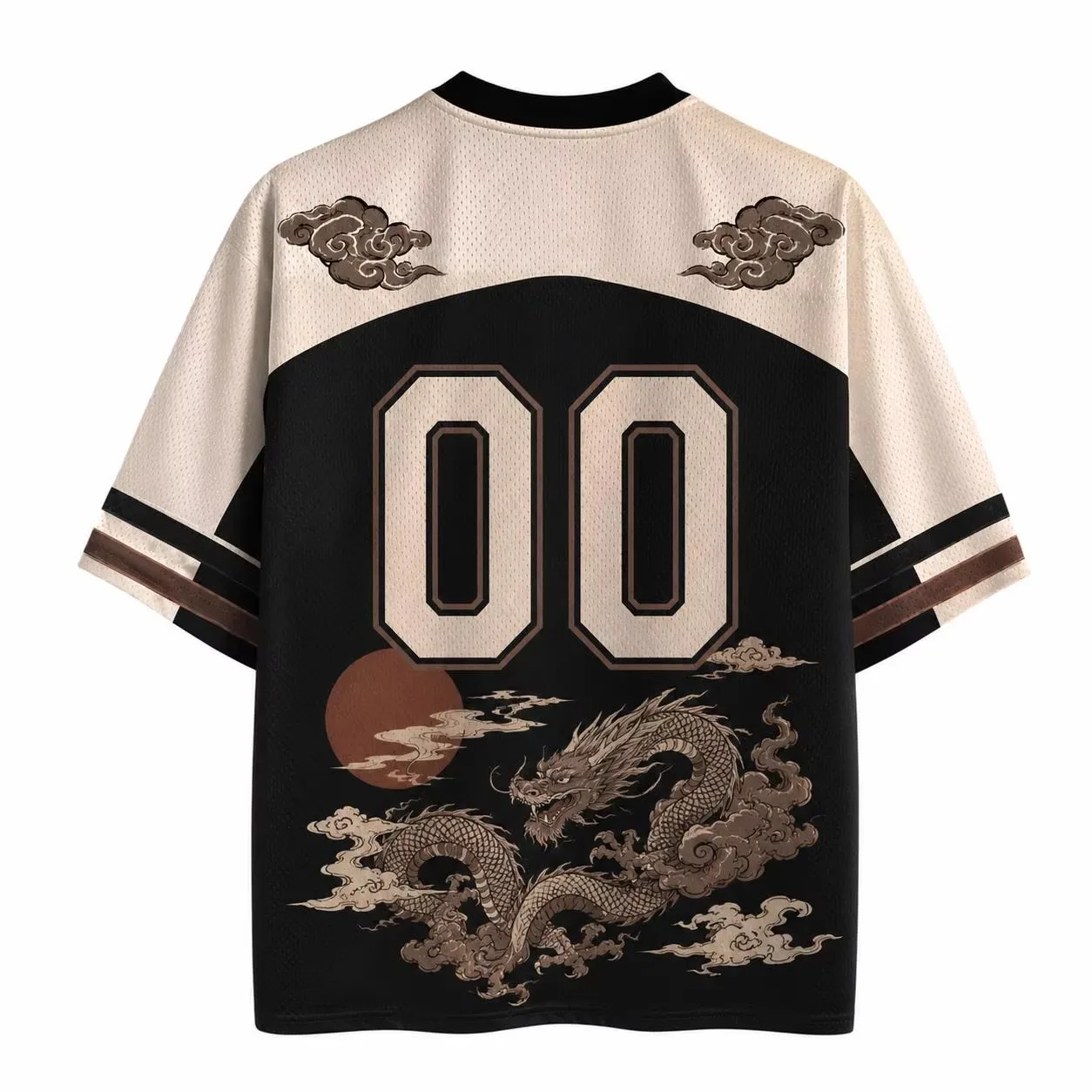 Retro Five Claw Dragon T-Shirt 2026 New Fitness Mens V-neck 3D Printing Short Sleeve USA Fashion Outdoor Leisure Tees