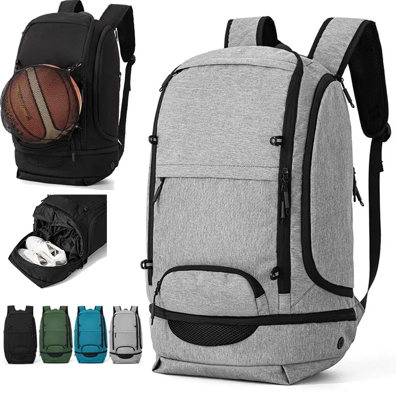 

Basketball Backpack with Shoes Pocket Soccer Football Outdoor Sports Training Bag Large Volleyball Laptop Teenager Schoolbag