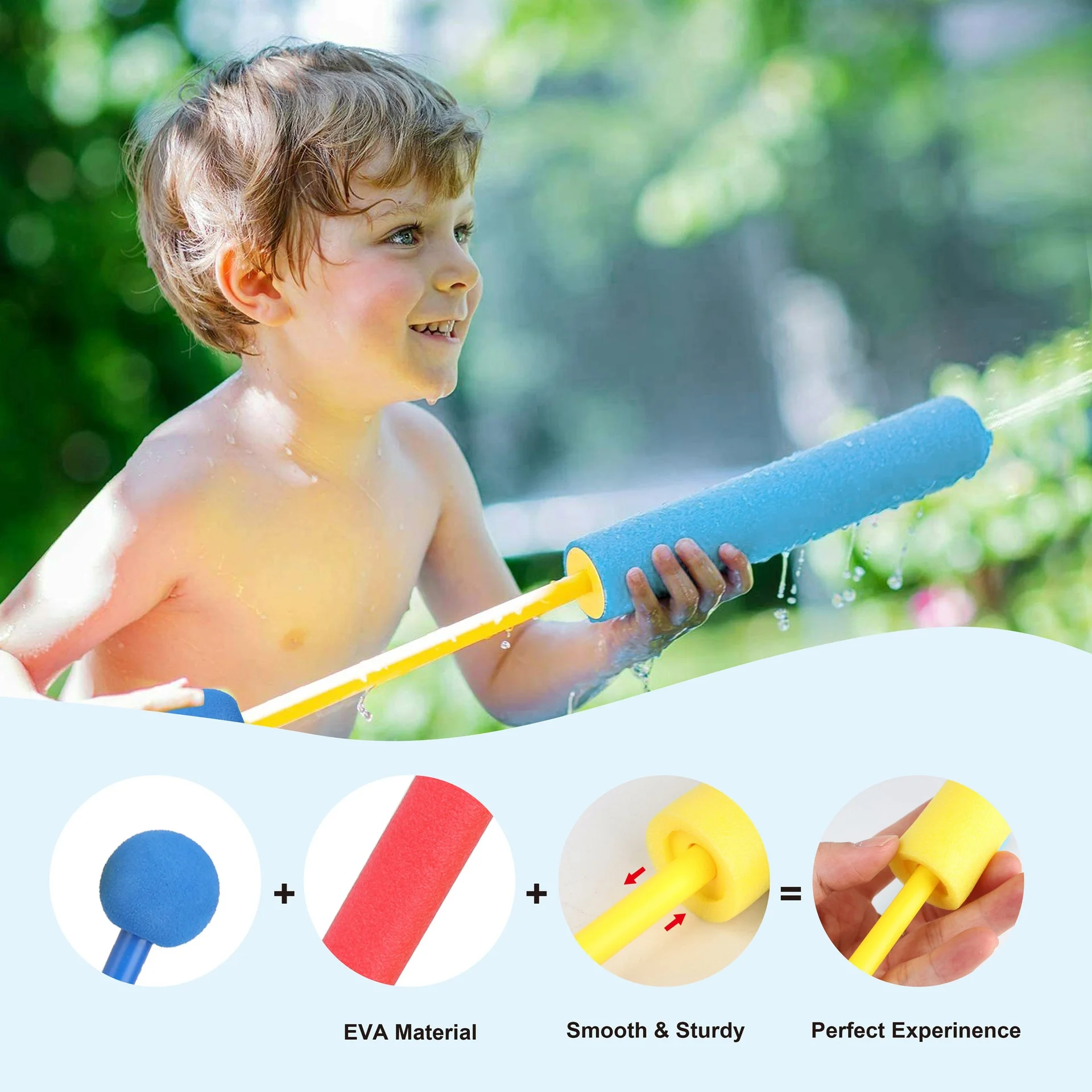 Pistolet à eau de type traction, jeux de fête amusants, piscine d'été en plein air, jouets de plage, Super pistolet à eau pour enfants, jouet pulvérisateur de natation 21.5cm