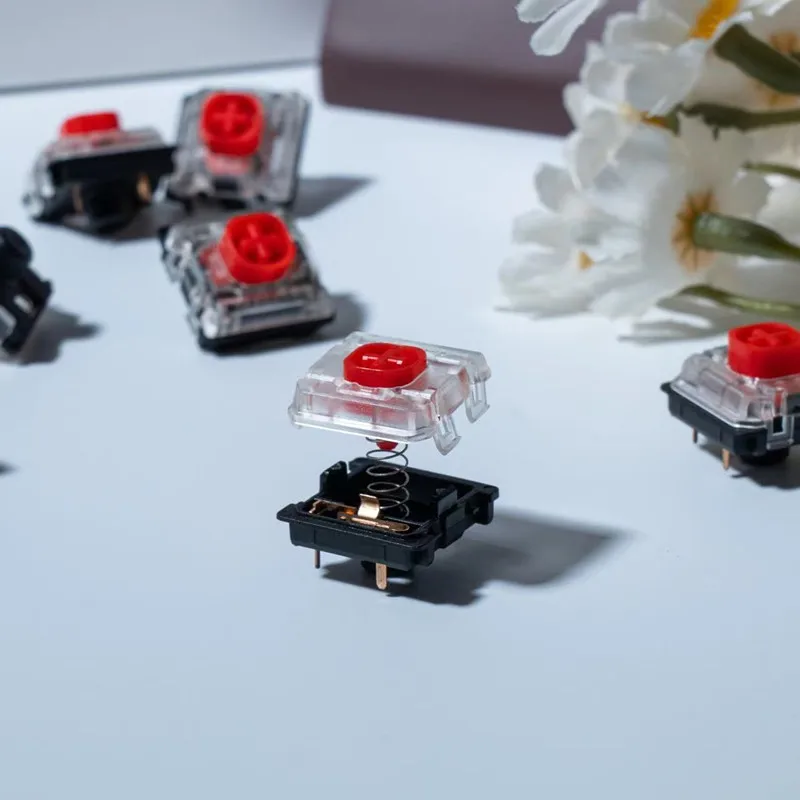GATERON KS-33 Low Profile 2.0 Silent Red Keyboard Switch 3 Pin RGB Customized DIY Hot Swap Mechanical Keyboard Gaming Office - Image 4