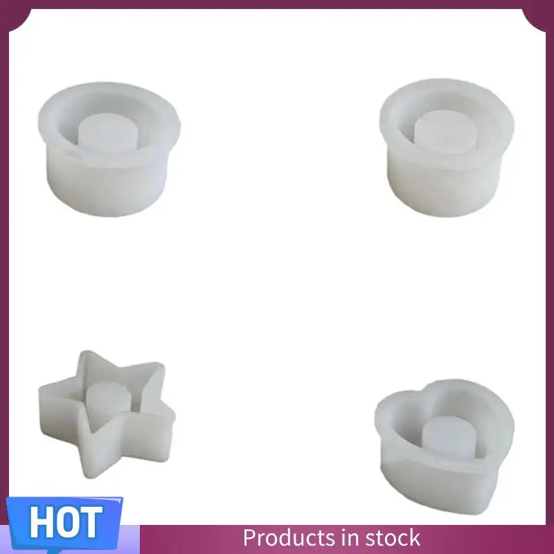La plupart bougeoir moule en Silicone Silicone bricolage bougeoir moule pour Occasions romantiques 4 pièces