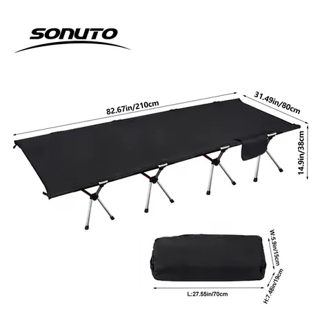 वेस्टट्यून कैम्पिंग कॉट पोर्टेबल फोल्डिंग बेड आउटडोर अल्ट्रालाइट कॉम्पैक्ट टेंट बेड कैम्पिंग ट्रैवल बैकपैकिंग हाइकिंग स्लीपिंग कॉट के लिए 8 best sales शिविर बिस्तर - №4