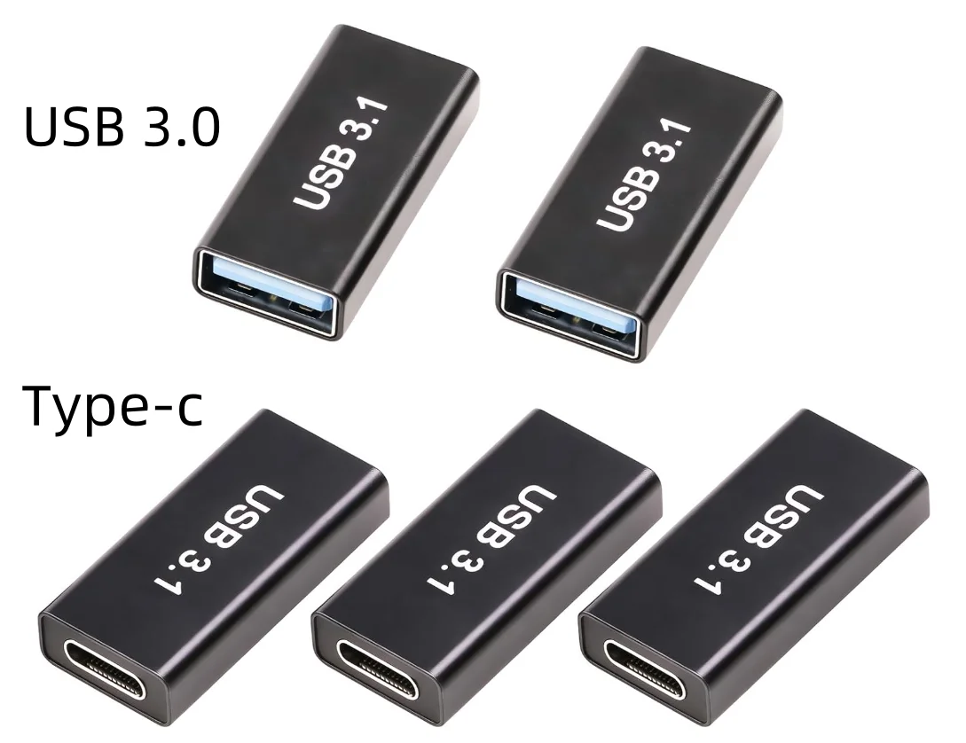 

USB Female to C Female Adapter, 10GB-Usb3.1 to C Adapter Connector, Bi-Directional High Speed USB Extension Connector Support Ch