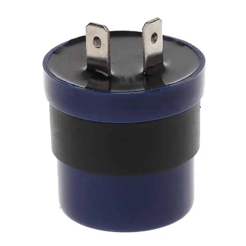 6V 12V Input Motorcycle Blue Inbuilt Beeper Flasher Turn LED 2 Pins Motor Buzzer Flasher C45