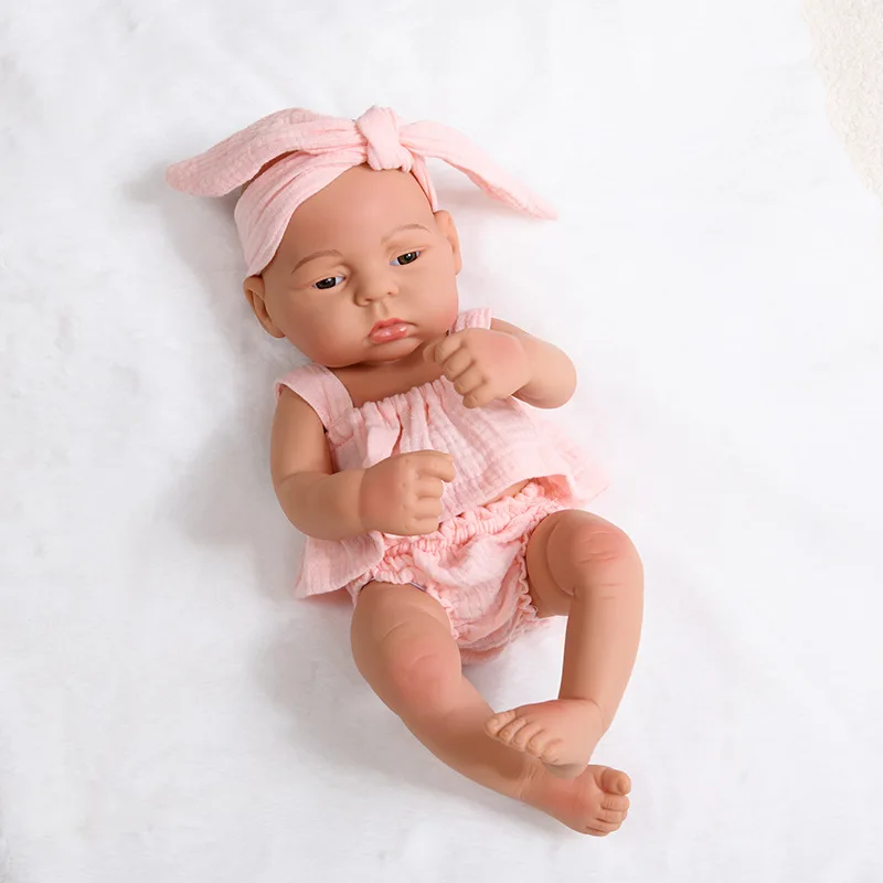 16インチ（40cm）のリボーンドール、洋服セット付き、ビニール製新生児