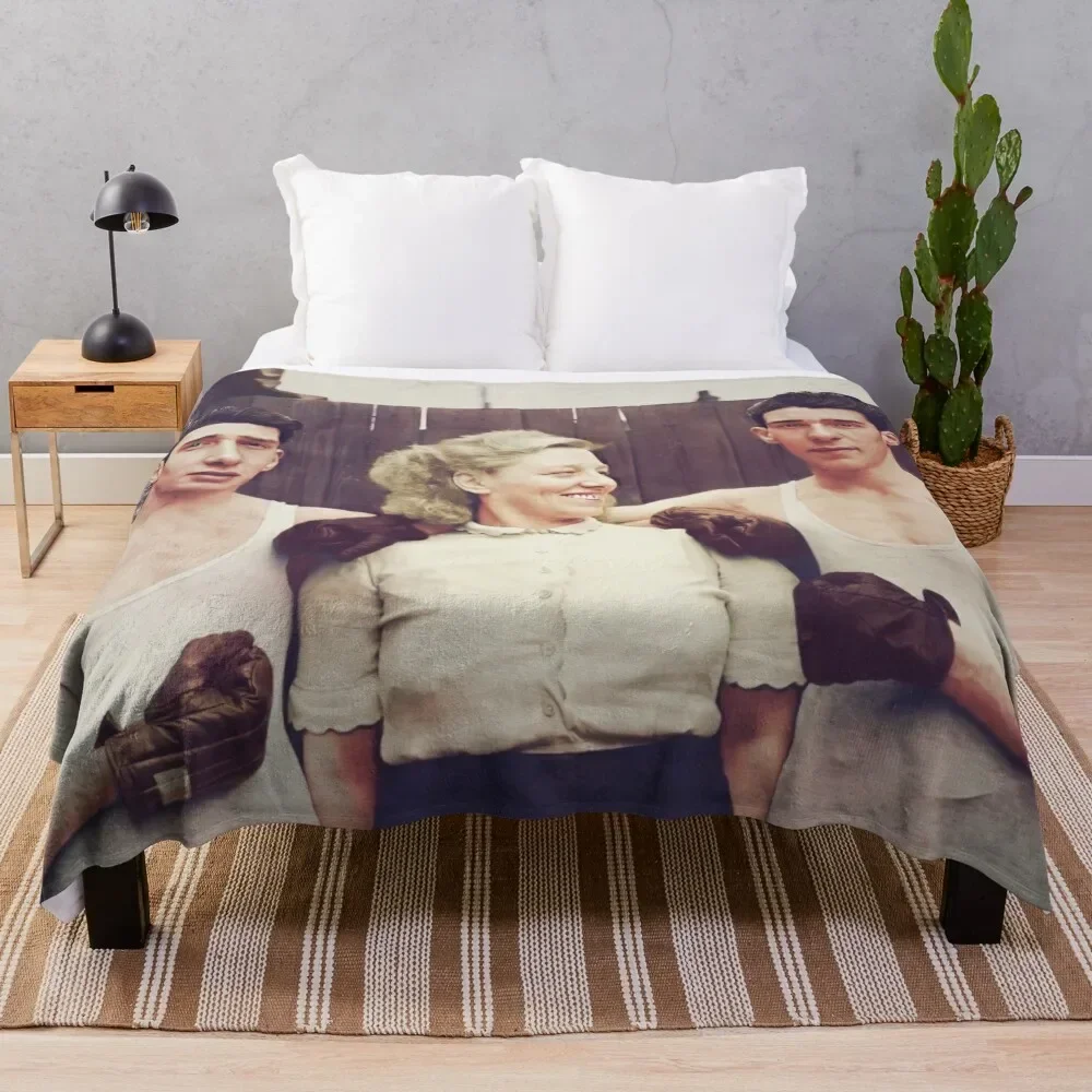 

The Kray Twins in colour Throw Blanket Sofa Throw Decorative Sofa Beach Plush Blankets