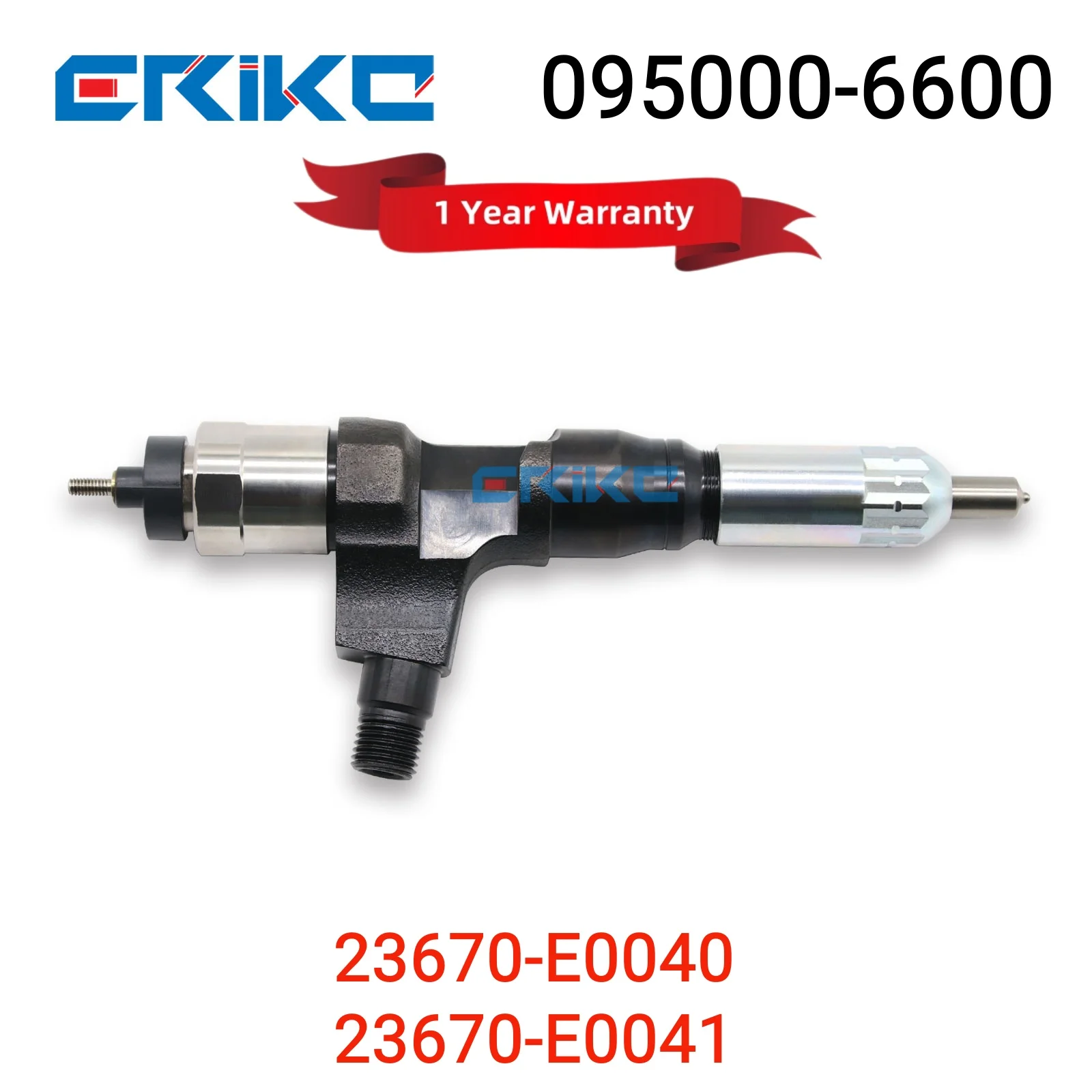 095000-6600 Common Rail Injector 23670-E0040 Diesel Injector Parts 23670-E0041 Original Fuel Injector for Hino 500 series