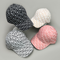 Men Women Letter Houndstooth Baseball Hats Versatile New Breathable Fashion Outdoor Sport Sunscreen Snapback Recreational Korean