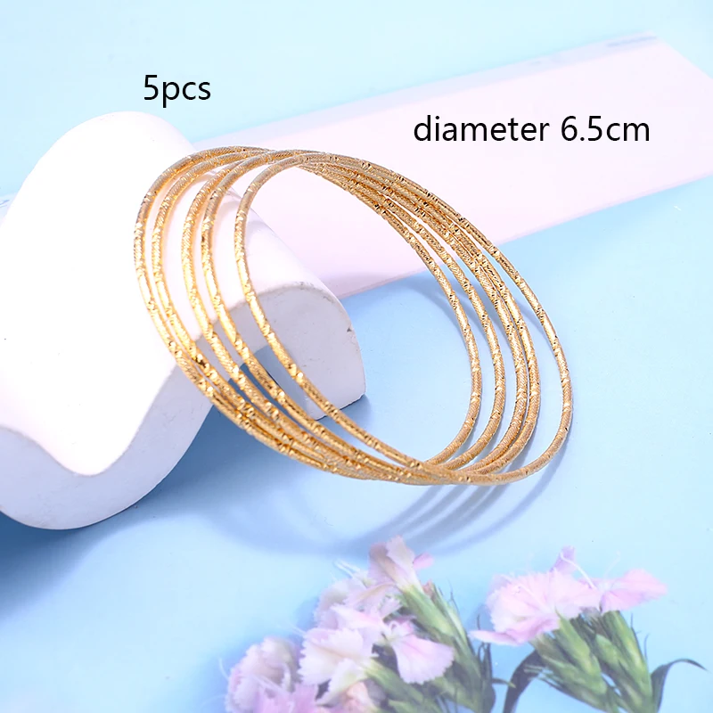 Pulsera de lujo chapada en oro de 24K, regalo de Boda nupcial de Dubai, joyería etíope, brazalete de Bata árabe, pulsera con dijes