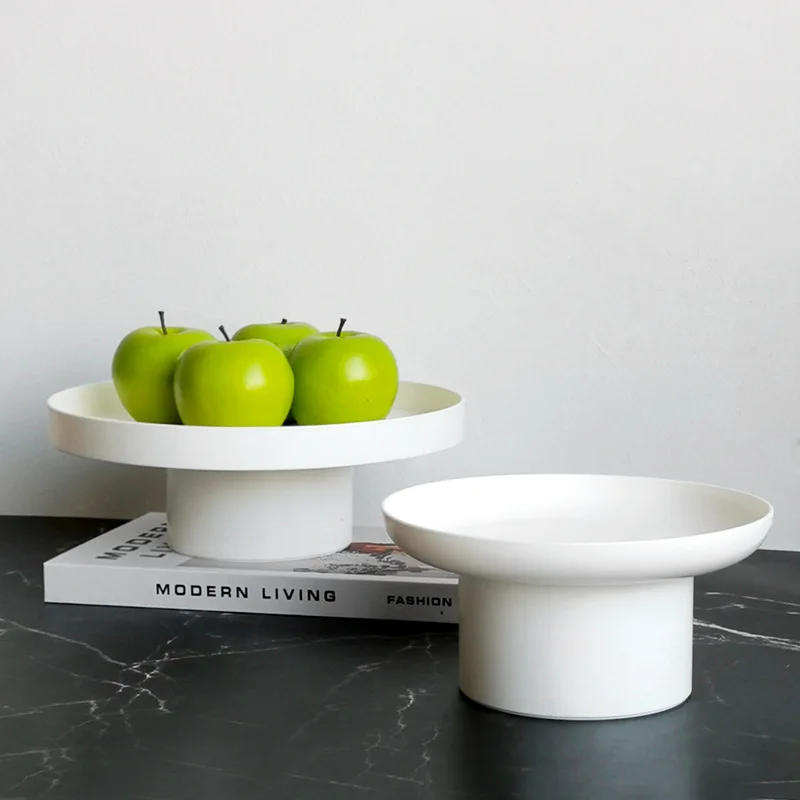 Simple Modern Circular Living Room Porch Fruit and Vegetable Fragrance Small Items Desktop Storage Tray Storage Tray