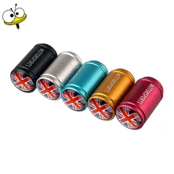 Car Styling Auto Wheel Tire Valve Stem Caps Rim Sticker for British Flag Land Rover Range Rover Jaguar Bentley BMW Ford Benz KIA
