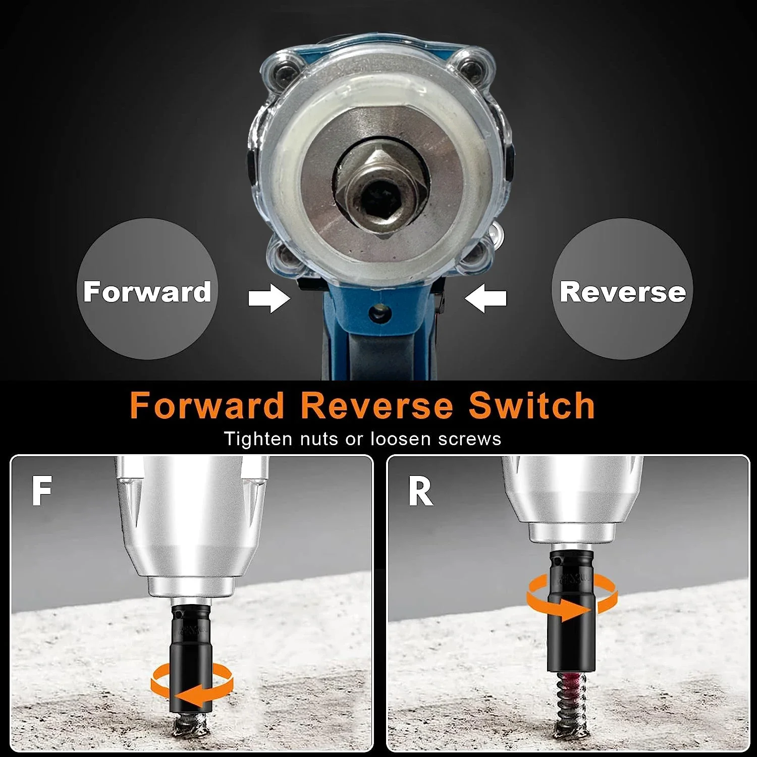 Jauhi 520n.m chave de impacto elétrica sem escova chave elétrica sem fio 1/2 Polegada para makita 18v bateria chave de fenda ferramentas elétricas