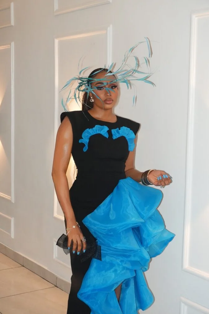 Robe de bal noire et bleue, longue couche en Organza, robe de soirée drapée, droite, élégante, fendue sur le côté