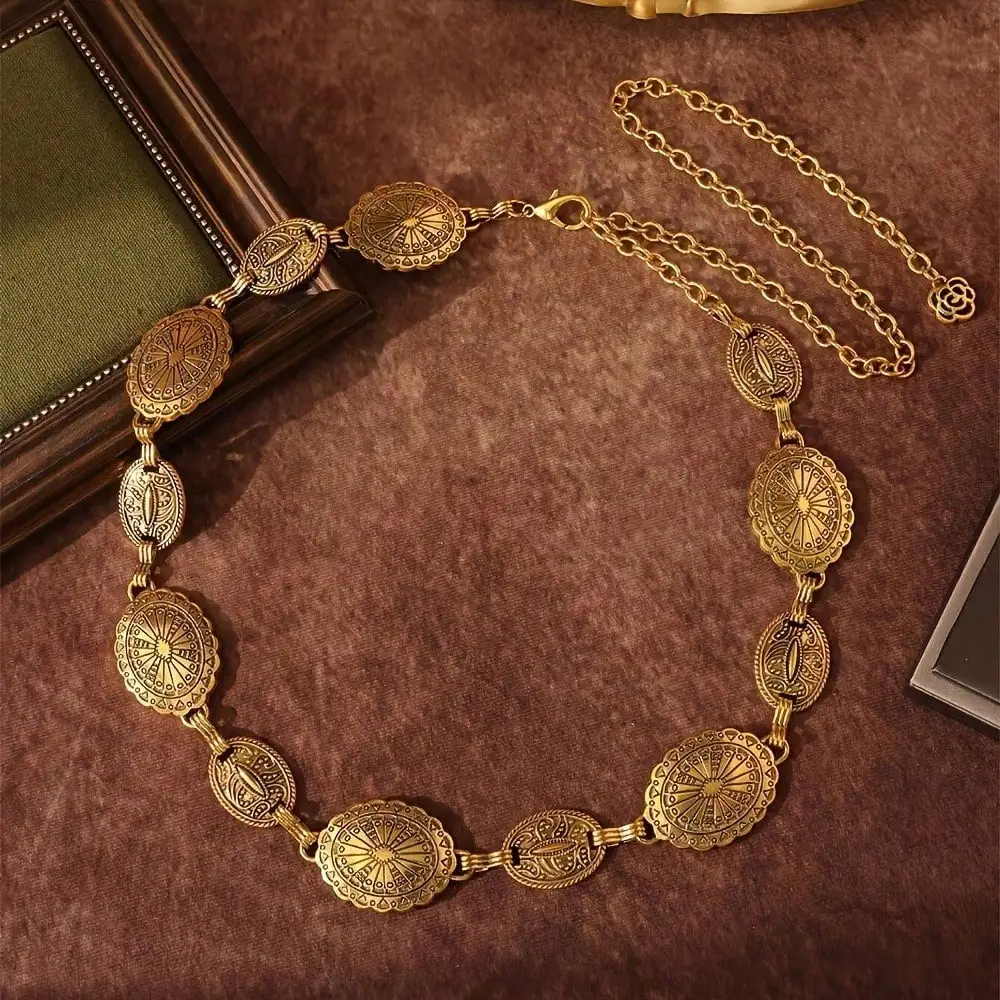 

The New Retro Waist Chain Bohemian Belt Cinched Waist Chain With Dress Body Chain