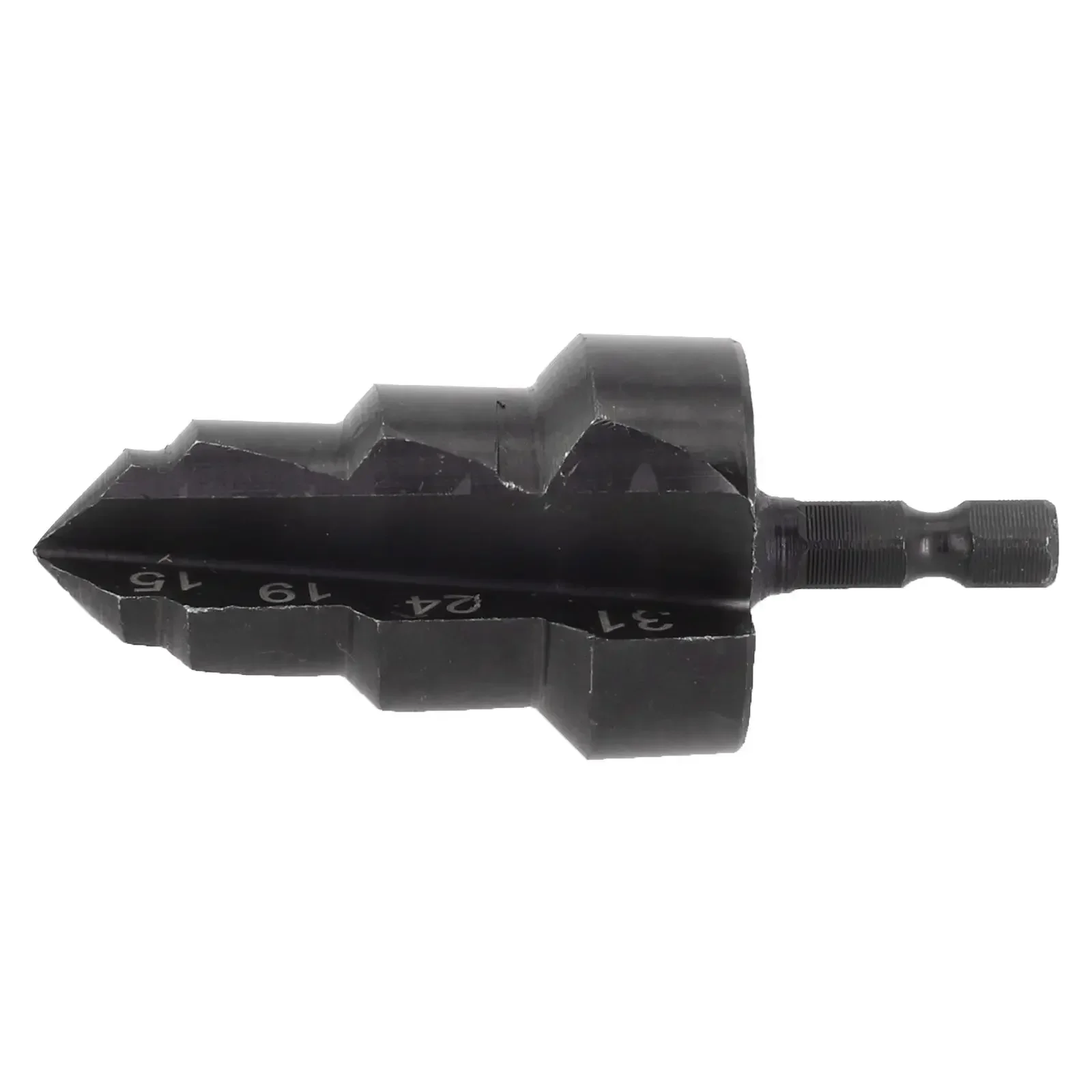 1 In 3 Water Pipe Expansion PPR Lifting Stepped Drill Bit For Plumber Repairing Hexagon Shank Step Drill 15-31mm 6.35mm