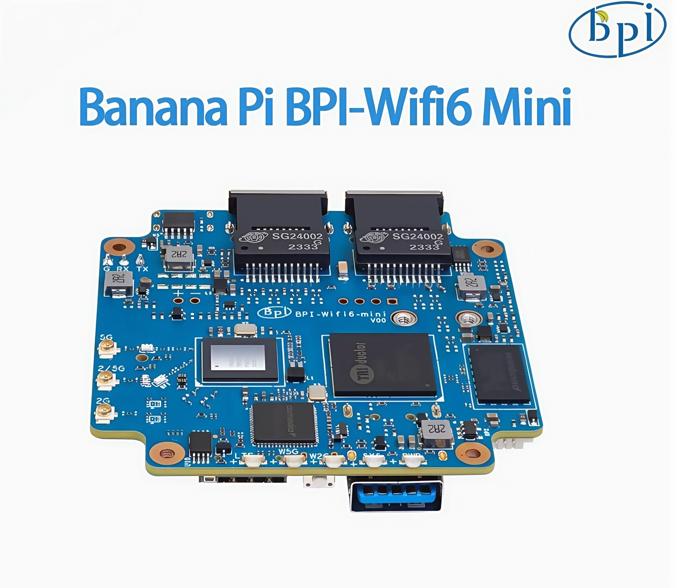 TopElec Banana Pi BPI-WiFi6 Mini Router Development Board Wireless Chip Design