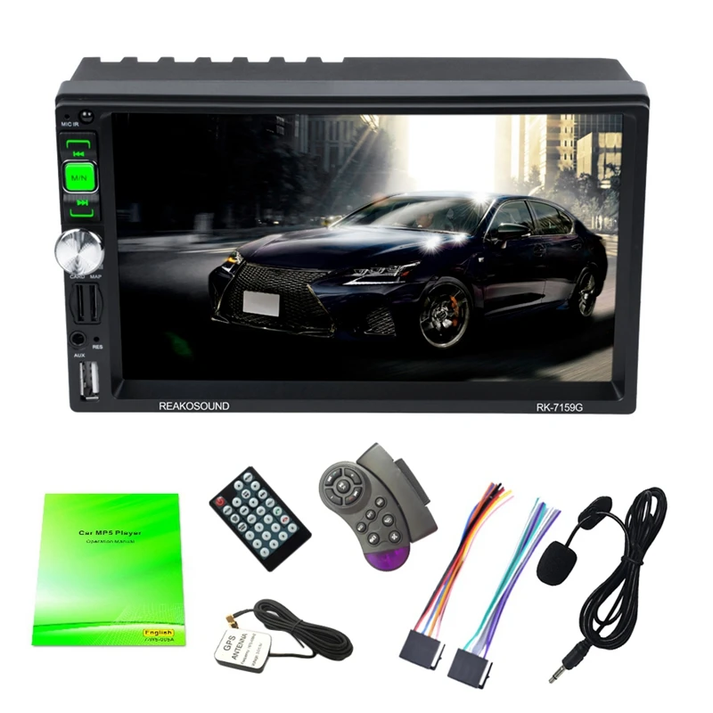 Android MP5 Player Wireless Car Audio 2 Din Car Radio Stereo Bluetooth GPS RDS/AM/FM For Car