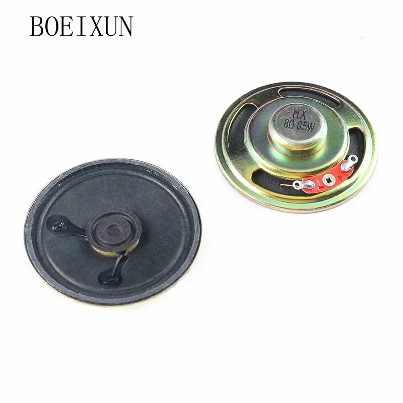 2pcs/lot New Ultra-thin speaker 8 ohms 0.5 watt 0.5W 8R speaker Diameter 40MM 4CM 50MM 5CM thickness 5MM