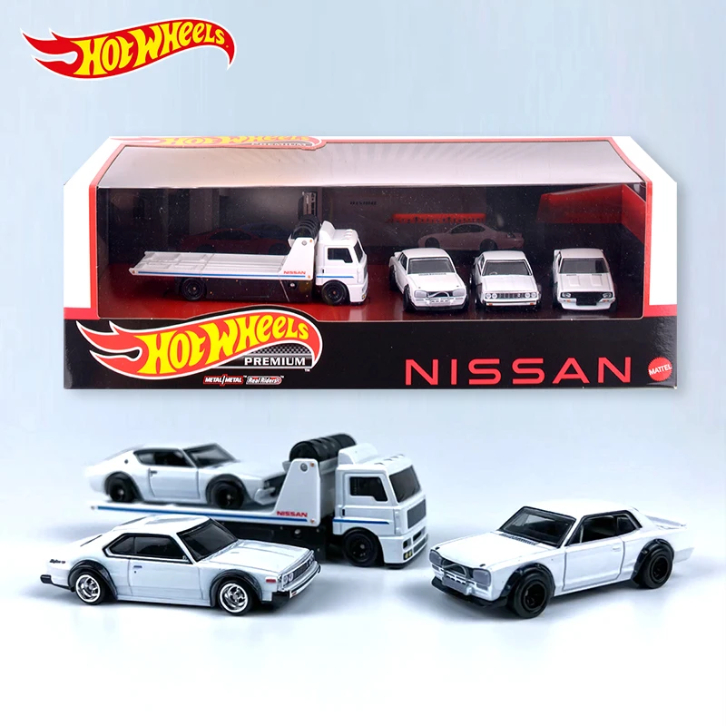 Hot Wheels Car Model 4pcs Transport Vehicle Gmh39 Collected Series Porsche Alloy Hot Sports Car Model Room Ornament Birthday Toy