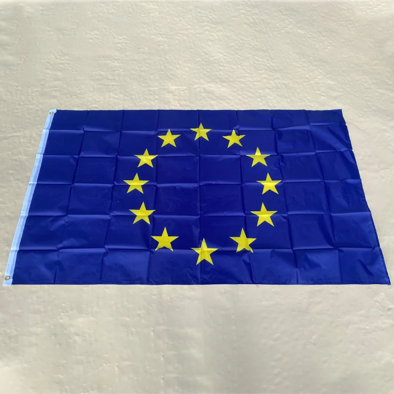 

EOODLOVE FLAG EU Flag 90x150CM Hanging Polyester Fiber EU Home and Outdoor Decoration Festival Flag