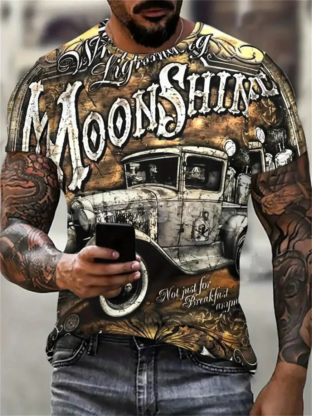 New Summer Men's T-Shirt 3D Gr - огляд і ціна Street Fashion Magazine