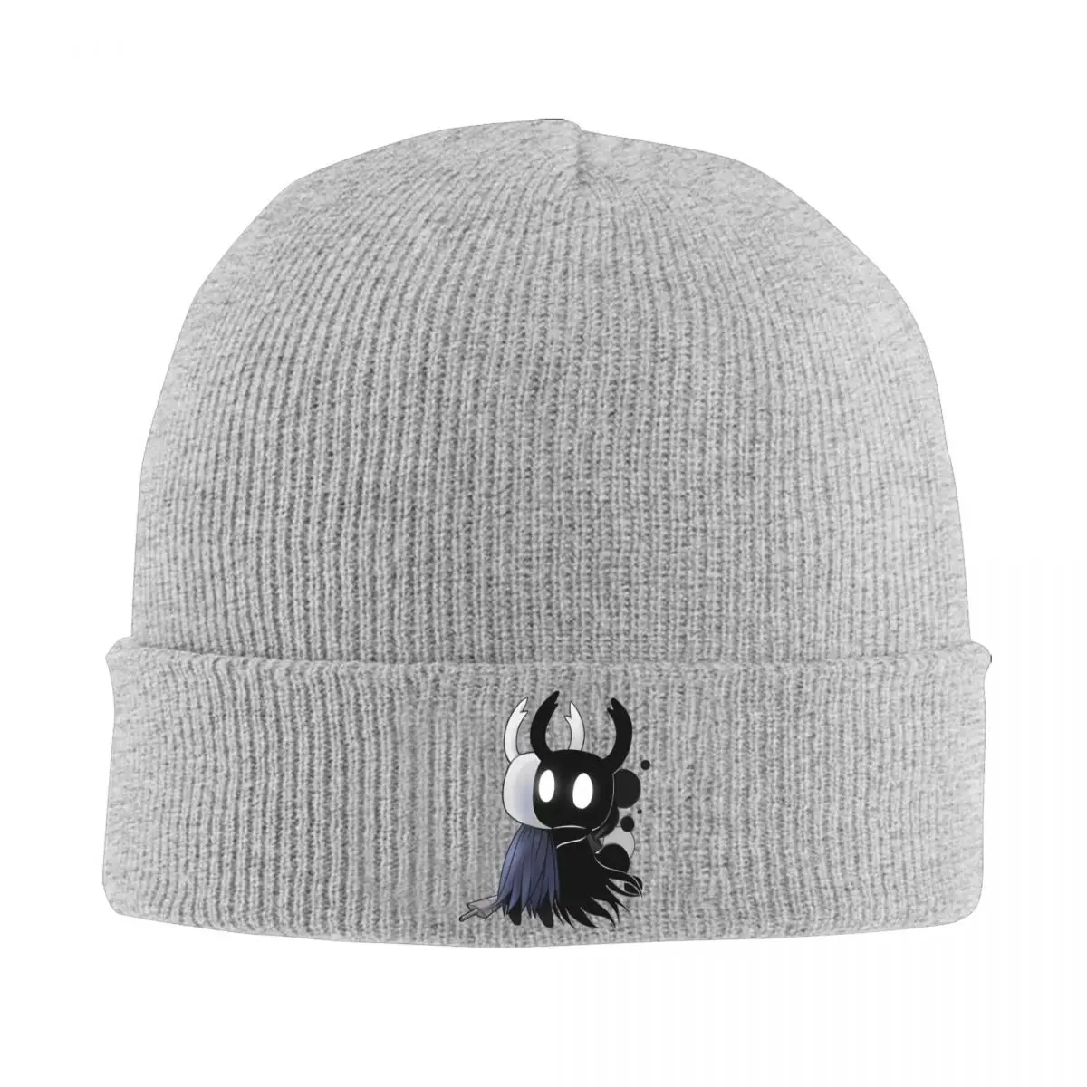 Hugs Hollow Knight Knitted Caps for Women Men Skullies Beanies Autumn Winter Hats Game Ghost Skull Hip Hop Melon Cap