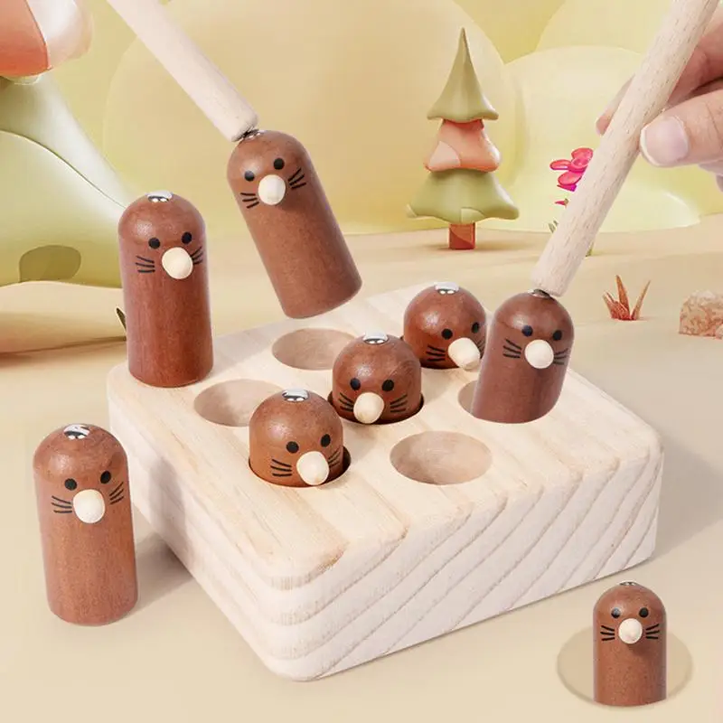 Hämmern und Stampfen Spielzeug Kinder Holz Stampfen Spiel gut poliert Früher ziehung Übungs spielzeug für Weihnachten Kinder