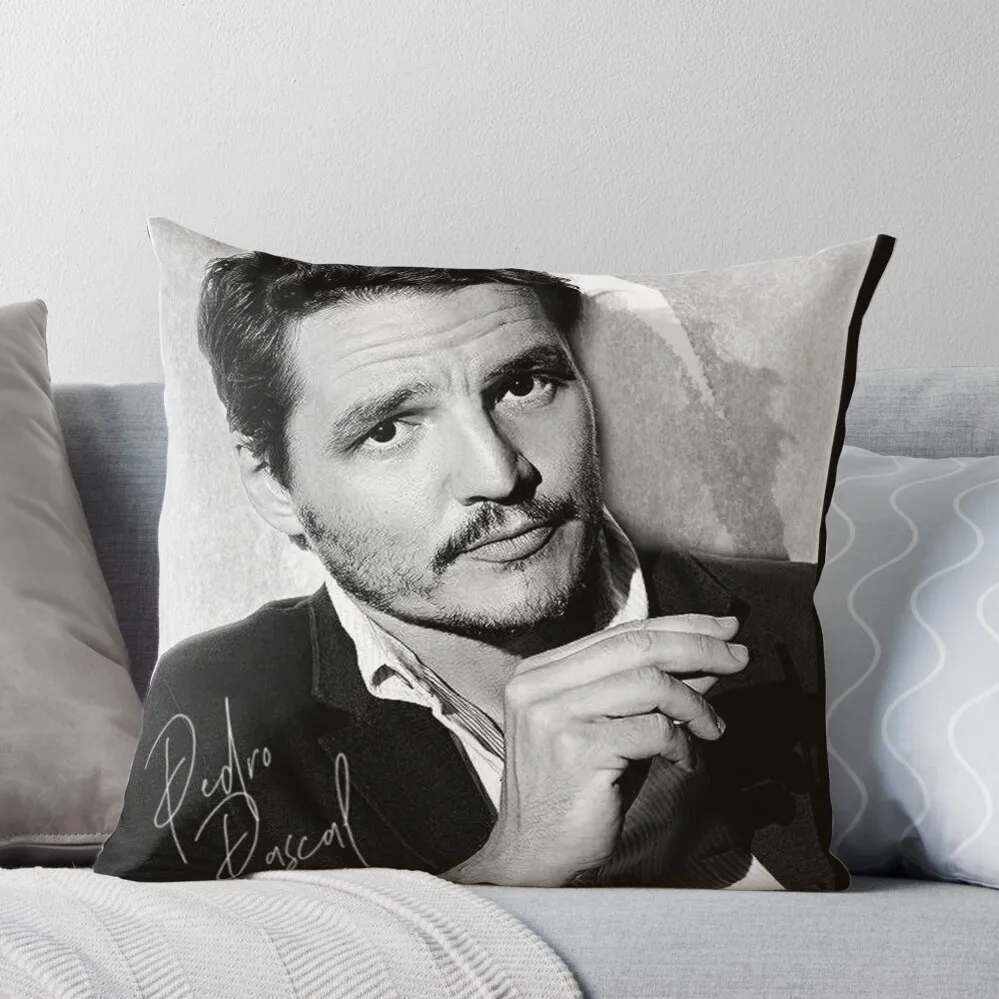 

Pedro Pascal - BW III Throw Pillow New year Decorative Cushions For Living Room