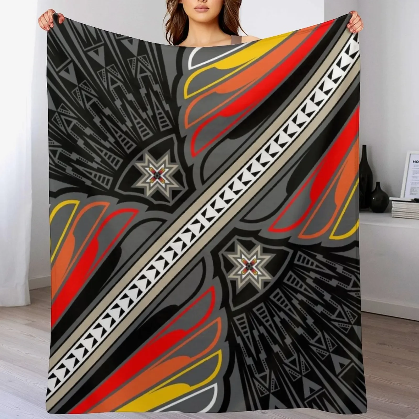 

War Eagle (BRYW) Throw Blanket Soft Plush Plaid Softest Hairys Designers Blankets