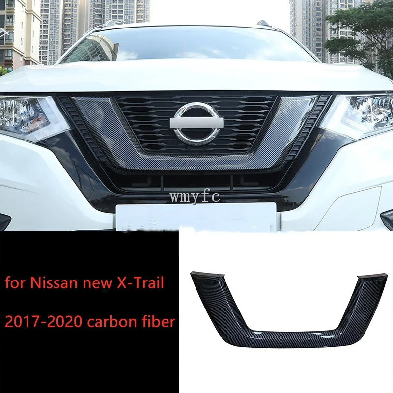 

For Nissan Rogue X-Trail 2017-2020 Front Central Grille Protector Cover Replacement Car Styling Accessories