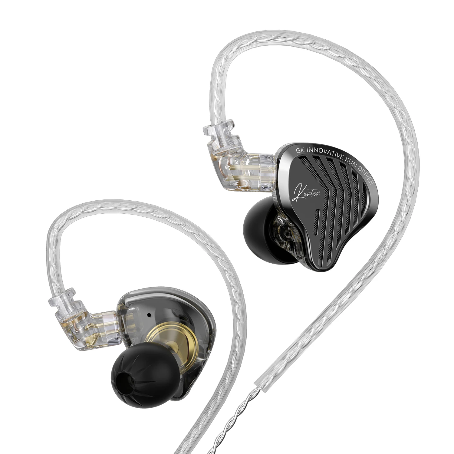 GK KUNTEN Earphones New Generation Dynamic Driver Unite Headests Hifi Music Earbuds DJ Headphones