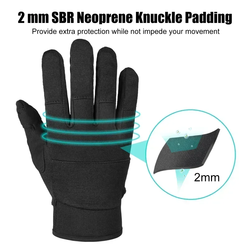 Gants de travail militaires en microcarence résistants aux coups de couteau, mitaines de jardin, vélo utilitaire, armée, hommes, femmes