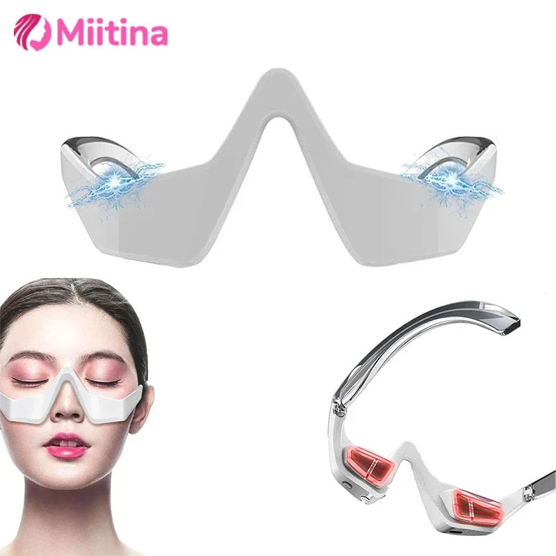 

3D Eye Massager Micro-Current Pulse Red light Therapy Relief Relaxation Dark Circles Eye Skin Tightening Massage Beauty Eye Care