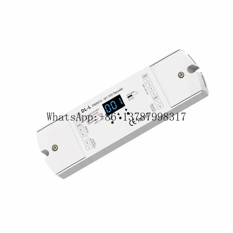 DMX512 to 0-10V DMX to 1-10V Analog Signal Converter 4 Output Support RDM