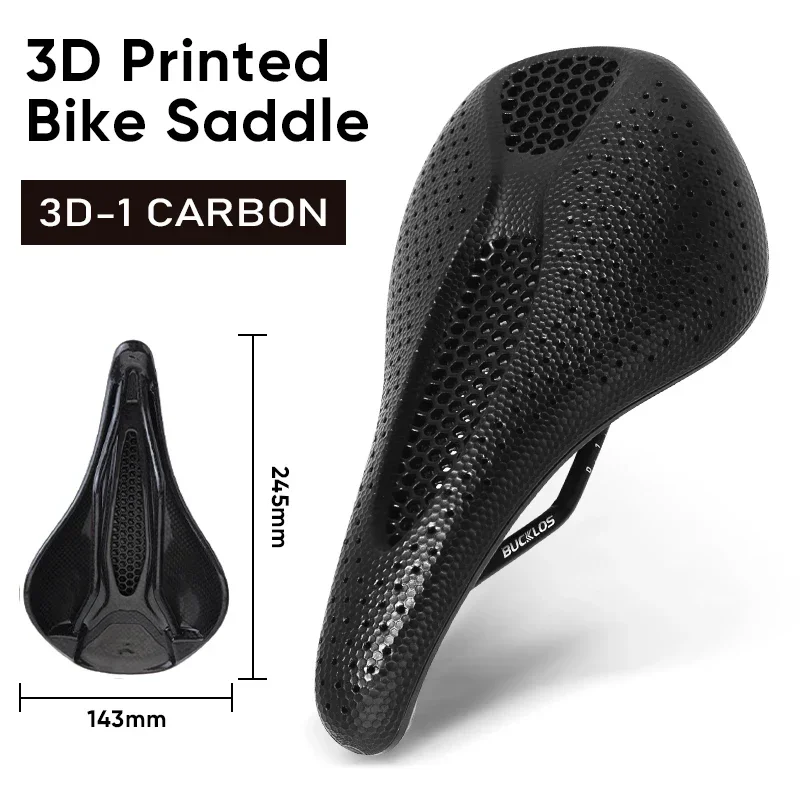 BUCKLOS 3Dプリントカーボンレール サドル BUCKLOS カーボン 3D プリントサドル 143 ミリメートル 155