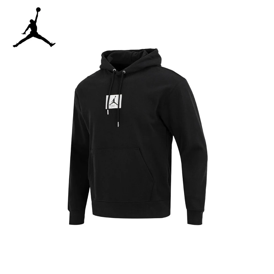 Original Air Jordan New Black Men\'s Hoodie Sports Casual Knit Basketball Pullover DQ7339-010